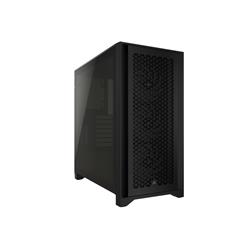 CORSAIR iCUE 4000D RGB Airflow Mid-Tower Case, Black - 3x AF120 RGB ELITE Fans - iCUE Lighting Node PRO Controller - High-Ai...
