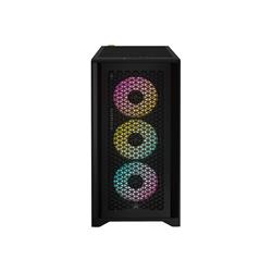 CORSAIR iCUE 4000D RGB Airflow Mid-Tower Case, Black - 3x AF120 RGB ELITE Fans - iCUE Lighting Node PRO Controller - High-Ai...