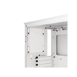 CORSAIR iCUE 4000D RGB Airflow Mid-Tower Case, True White - 3x AF120 RGB ELITE White Fans - iCUE Lighting Node PRO Controlle...