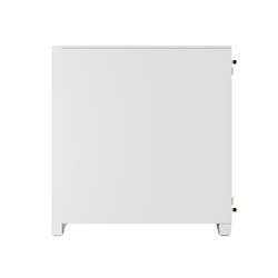 CORSAIR iCUE 4000D RGB Airflow Mid-Tower Case, True White - 3x AF120 RGB ELITE White Fans - iCUE Lighting Node PRO Controlle...