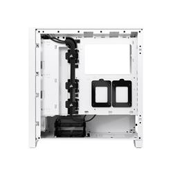 CORSAIR iCUE 4000D RGB Airflow Mid-Tower Case, True White - 3x AF120 RGB ELITE White Fans - iCUE Lighting Node PRO Controlle...