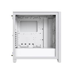 CORSAIR iCUE 4000D RGB Airflow Mid-Tower Case, True White - 3x AF120 RGB ELITE White Fans - iCUE Lighting Node PRO Controlle...