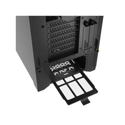 Boîtier mi-tour CORSAIR iCUE 5000D RVB AIRFLOW, noir - 3 ventilateurs AF120 RVB ELITE - Contrôleur iCUE Lighting Node PRO - ...