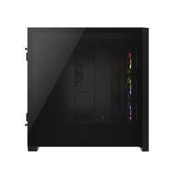 Boîtier mi-tour CORSAIR iCUE 5000D RVB AIRFLOW, noir - 3 ventilateurs AF120 RVB ELITE - Contrôleur iCUE Lighting Node PRO - ...