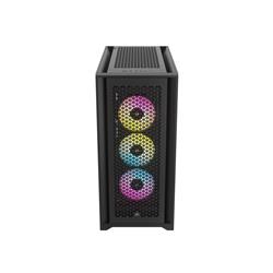 Boîtier mi-tour CORSAIR iCUE 5000D RVB AIRFLOW, noir - 3 ventilateurs AF120 RVB ELITE - Contrôleur iCUE Lighting Node PRO - ...