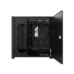 Boîtier mi-tour CORSAIR iCUE 5000D RVB AIRFLOW, noir - 3 ventilateurs AF120 RVB ELITE - Contrôleur iCUE Lighting Node PRO - ...