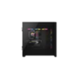 Boîtier mi-tour CORSAIR iCUE 5000D RVB AIRFLOW, noir - 3 ventilateurs AF120 RVB ELITE - Contrôleur iCUE Lighting Node PRO - ...