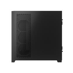 Boîtier mi-tour CORSAIR iCUE 5000D RVB AIRFLOW, noir - 3 ventilateurs AF120 RVB ELITE - Contrôleur iCUE Lighting Node PRO - ...