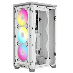 CORSAIR iCUE 2000D RGB Airflow Mini-ITX Case, White
