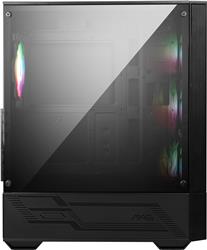 oîtier moyen tour MSI MAG FORGE 112R pour cartes mères ATX, verre trempé, panneau avant en maille, 4 ventilateurs ARGB 120mm...