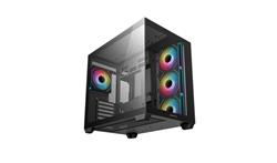 DeepCool CG530 4F ATX Panoramic case, Black, 4x Pre-installed PWM ARG