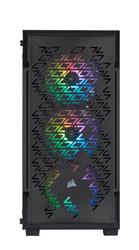CORSAIR (iCUE 220T RGB) - Boîtier d'ordinateur moyen noir(Open Box)