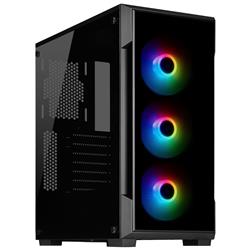 CORSAIR (iCUE 220T RGB) - Boîtier d'ordinateur moyen noir