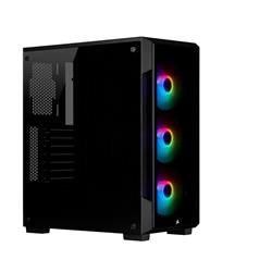 CORSAIR (iCUE 220T RGB) - Boîtier d'ordinateur moyen noir