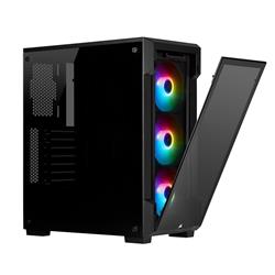 CORSAIR (iCUE 220T RGB) - Boîtier d'ordinateur moyen noir