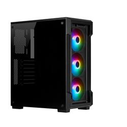 CORSAIR (iCUE 220T RGB) - Boîtier d'ordinateur moyen noir