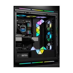 Panels d'éclairage d'accentuation de boîtier CORSAIR iCUE LC100 - Mini Triangle - Kit d'expansion de 9 carreaux