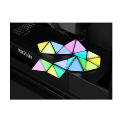 Panels d'éclairage d'accentuation de boîtier CORSAIR iCUE LC100 - Mini Triangle - Kit d'expansion de 9 carreaux