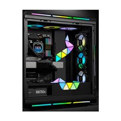 Panels d'éclairage d'accentuation de boîtier CORSAIR iCUE LC100 - Mini Triangle - Kit d'expansion de 9 carreaux