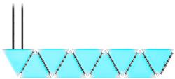 Panels d'éclairage d'accentuation de boîtier CORSAIR iCUE LC100 - Mini Triangle - Kit d'expansion de 9 carreaux