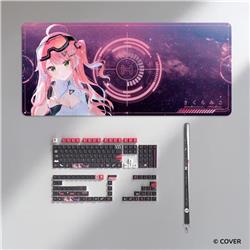 HYTE Sakura Miko Keycap Set and Desk Pad Bundle Black