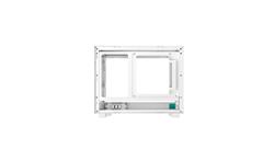 DeepCool CH160 Mini-ITX Boîtier PC, Blanc