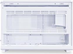 LIAN LI A3-mATX Computer Case White, Wood Front Panel