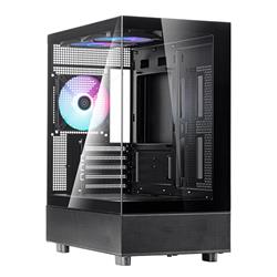 SilverStone Lucid 04 Panoramique Micro ATX Tower Noir