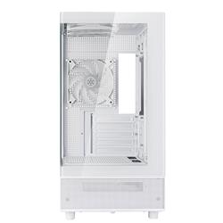 SilverStone Lucid 04 Panoramique Micro ATX Tower Blanc