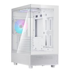 SilverStone Lucid 04 Panoramique Micro ATX Tower Blanc