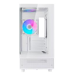 SilverStone Lucid 04 Panoramique Micro ATX Tower Blanc