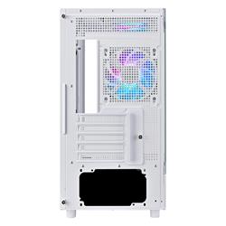 SilverStone Lucid 04 Panoramique Micro ATX Tower Blanc