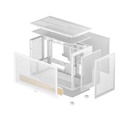 DeepCool CH260 WOOD WH Blanc