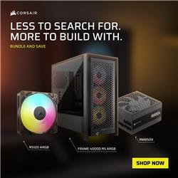 CORSAIR FRAME 4000D RS ARGB + RS120 ARGB Fan + RM850x PSU