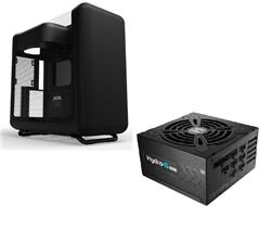 HYTE X50 Window Pitch Black Case + FSP Hydro G Pro 1000W PSU