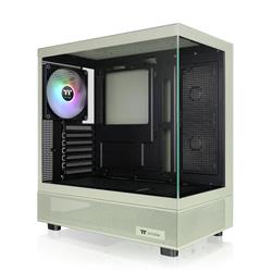 THERMALTAKE View 270 TG ARGB avec boîtier d'ordinateur avec 3 ventilateurs ARGB Lite de 120 mm, vert matcha