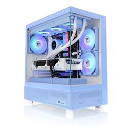 THERMALTAKE View 270 TG ARGB avec boîtier d'ordinateur avec 3 ventilateurs ARGB Lite de 120 mm, bleu hortensia