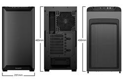be quiet! Pure Base 501 Airflow Window ATX PC Case, Black(Open Box)