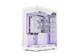 SSUPD Xhuttle White ATX Mid Tower Gaming Case, Dual Chamber, Tempered