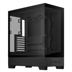 ASUS A31 ATX Mid-Tower Gaming Case, Dual-sided tempered glass Black