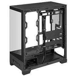 ASUS A31 ATX Mid-Tower Gaming Case, Dual-sided tempered glass Black