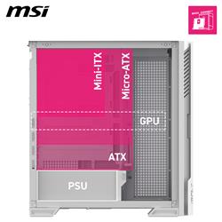 MSI MPG VELOX 300R AIRFLOW PZ WHITE Mid-Tower Case