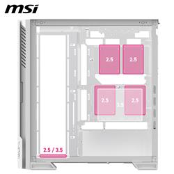 MSI MPG VELOX 300R AIRFLOW PZ WHITE Mid-Tower Case