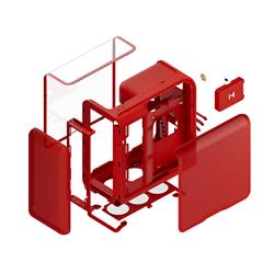 HYTE X50 X50 Mid Tower cerise