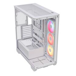 CORSAIR 3500X LX-R RGB Mid-Tower PC Case, White