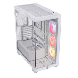 CORSAIR 3500X LX-R RGB Mid-Tower PC Case, White
