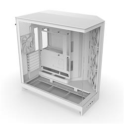 NZXT H9 Flow Dual-Chamber ATX Mid Tower Chassis - All White