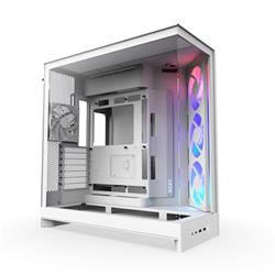 NZXT H9 Flow RGB Dual-Chamber ATX Mid Tower Chassis - All White