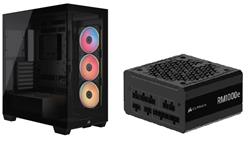 CORSAIR 3500X LX-R RGB Case + RM1000e PSU