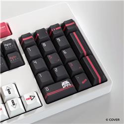 HYTE Sakura Miko Keycap Set and Desk Pad Bundle Black